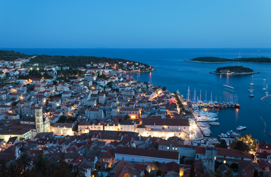 'Mediterranean town Hvar at night' - Hvar
